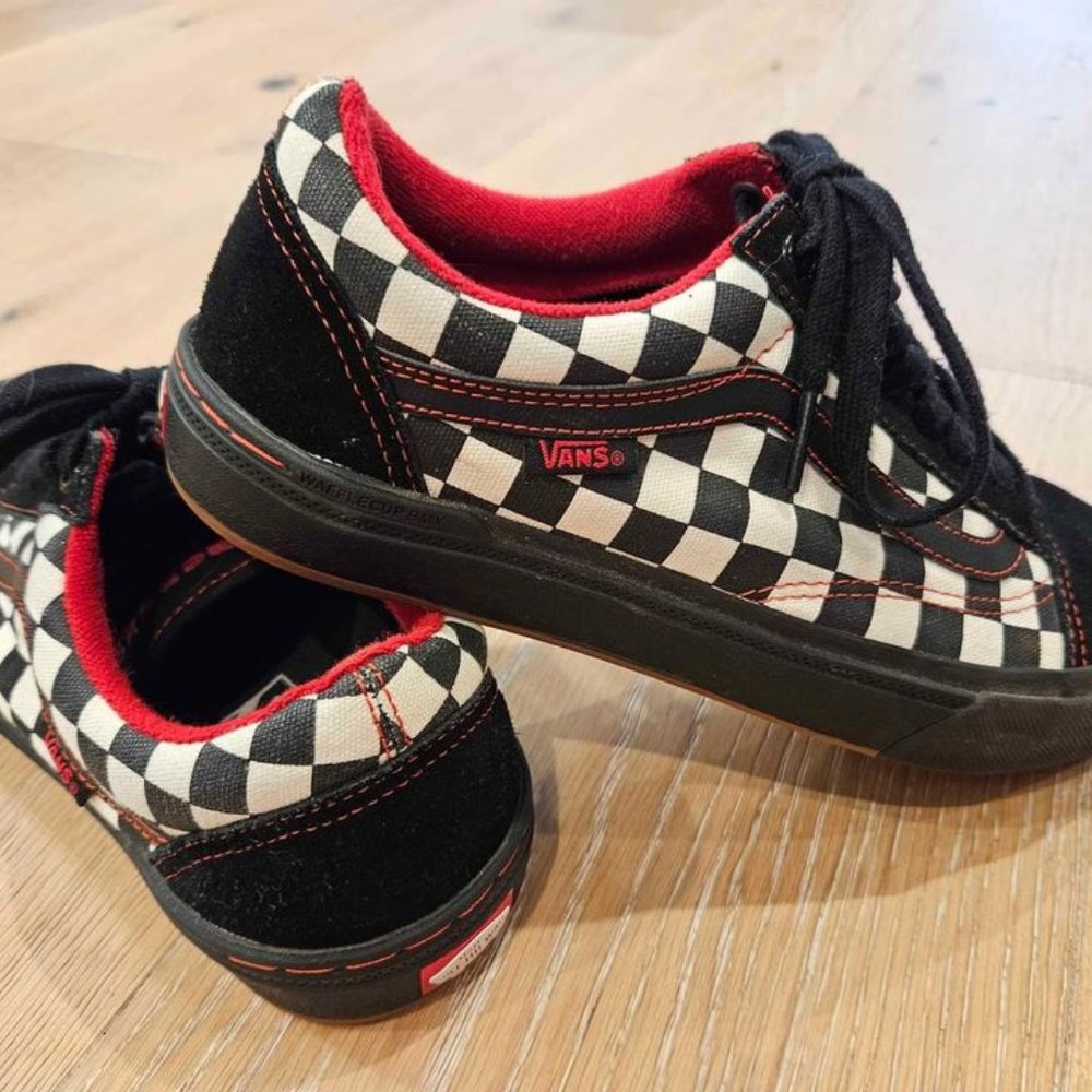 Unisex Vans PRO BMX Shoe Black & White Checkers - Picture 2 of 6
